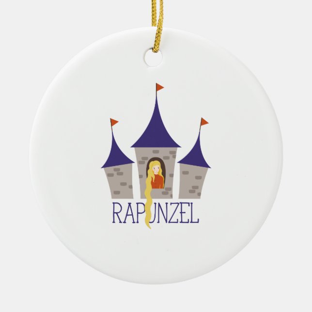 Rapunzel Ceramic Ornament (Front)