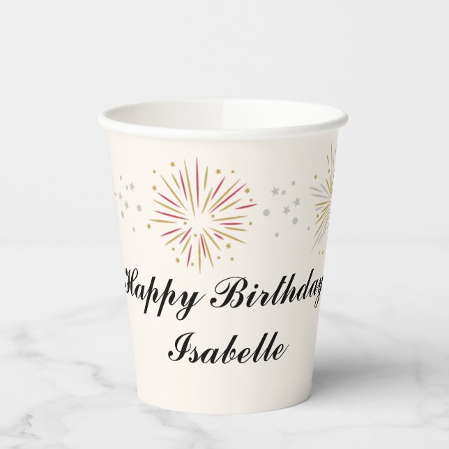 Rapunzel Party Personalised Paper Cups (Left)