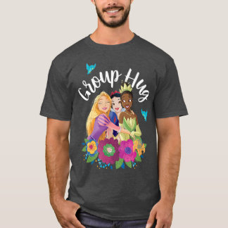 Rapunzel, Snow White, Tiana Group Hug  T-Shirt