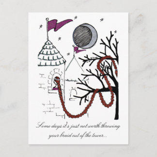 Rapunzel's Very Bad Hair Day postcard