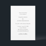 Raquel Classic Elegant Wedding Save The Date<br><div class="desc">Elegant wedding save the date featuring a simple and classic design with traditional serif and elegant script fonts.</div>