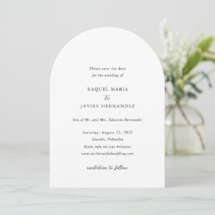 Raquel Classic Elegant Wedding Save The Date