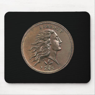 Rare 1793 U.S. Penny Mouse Pad