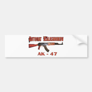 RARE AK-47 RUSSIAN ARMY KALASHNIKOV GUN MILITARY BUMPER STICKER