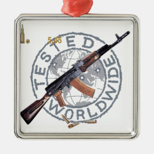 RARE AK-47 RUSSIAN ARMY KALASHNIKOV GUN MILITARY METAL ORNAMENT