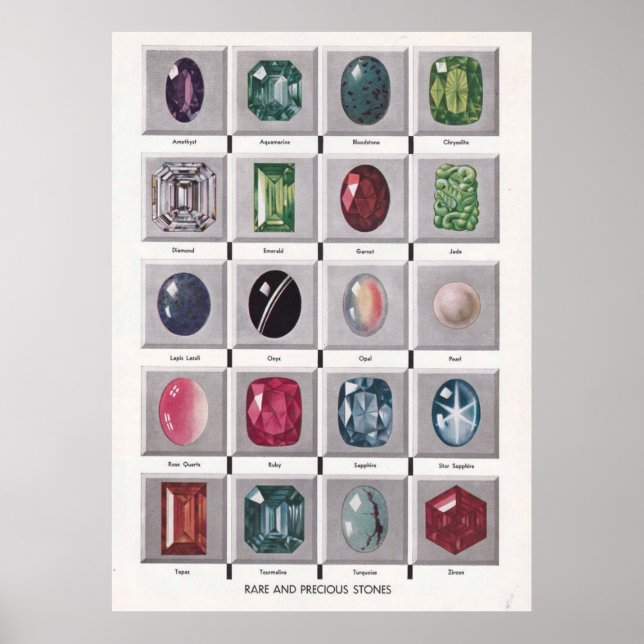 Rare and Precious Stones Poster (Front)