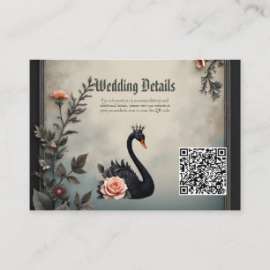 Rare as a black swan, timeless as true love. enclosure card