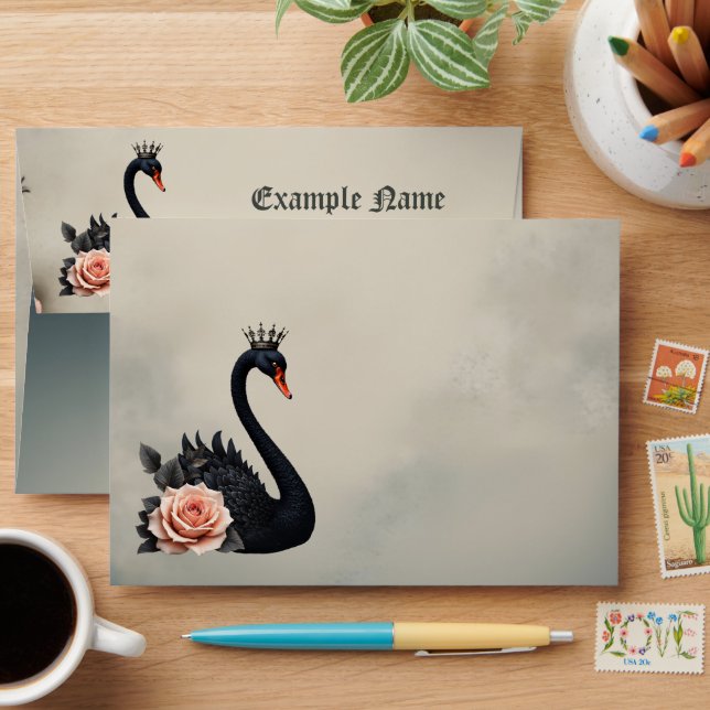 Rare as a black swan, timeless as true love.  envelope (Desk)