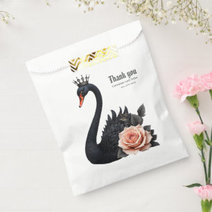 Rare as a black swan, timeless as true love. favour bag