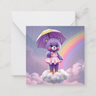 Rare Bear ~ Purple Card