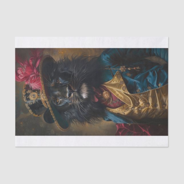 Rare Black Lion4 Tissue Paper (Front)