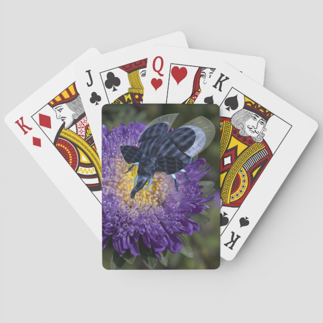 Rare Blue Elephant Bug Playing Cards (Back)
