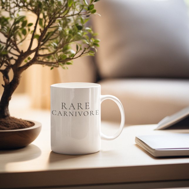 Rare Carnivore Minimalist Coffee Mug (Creator Uploaded)