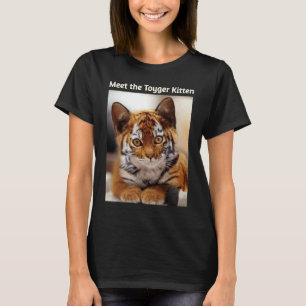 Rare Cat Breed the Toyger Kitten for Cat and Tiger T-Shirt