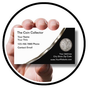 Rare Coin Dealer Numismatic Business Card