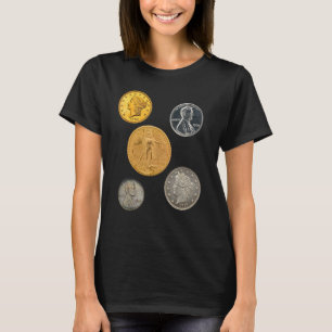Rare Coins 1933 Gold Double Eagle 1974 Aluminium T-Shirt