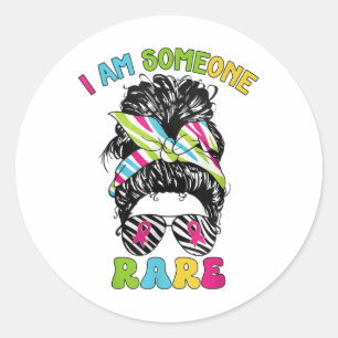 Rare Disease Awareness Day I Am Someone Rare Classic Round Sticker