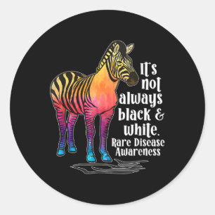 Rare Disease Awareness Proud Rare Disease Warrior  Classic Round Sticker