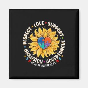Rare Disease Awareness Shirt Autism Mum Dad Magnet