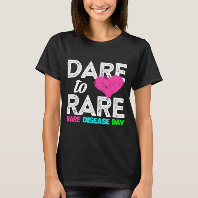 Rare Disease Awareness Shirt - Dare To Rare Diseas (Front)
