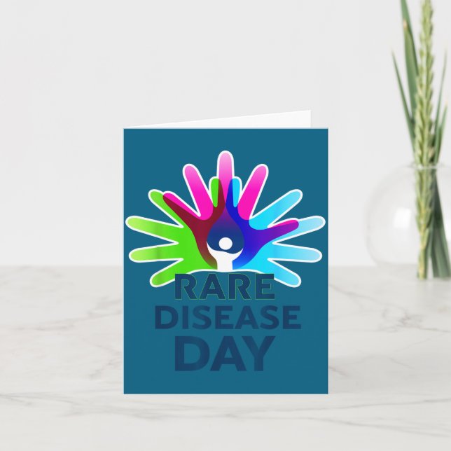 Rare Disease Awareness Shirt - Rare Disease Day 20 Card (Front)