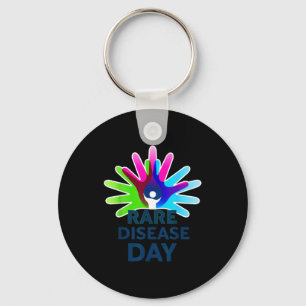 Rare Disease Awareness Shirt - Rare Disease Day 20 Key Ring