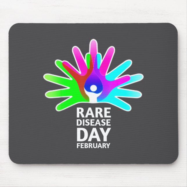 Rare Disease Awareness Shirt - Rare Diseases Day 2 Mouse Pad (Front)
