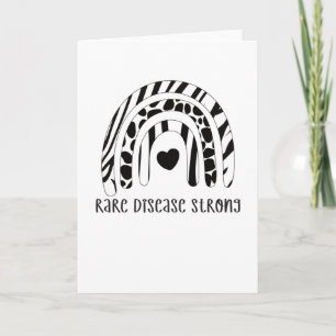 Rare Disease Awareness Zebra Rare Disease Warrior Card