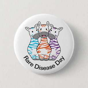 Rare Disease Day Button