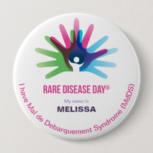 Rare Disease Day, Personalise All, Round Button