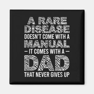 Rare Disease Warrior Dad Rare Disease Awareness Fa Magnet