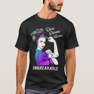 Rare Disease Warrior Unbreakable Awareness Gift T-Shirt