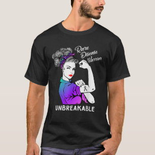 Rare Disease Warrior Unbreakable  Awareness Gift  T-Shirt