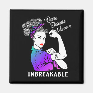 Rare Disease Warrior Unbreakable T-Shirt Awareness Magnet