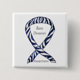 Rare Diseases Awareness Custom Ribbon Pin