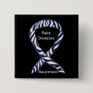 Rare Diseases Awareness Custom Ribbon Pin