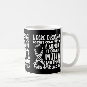 Rare Diseases Awareness Zebra Ribbon Mother Gives Coffee Mug