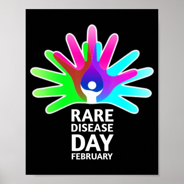 Rare Diseases Day 2022 - Rare Disease Awareness T- Poster (Front)