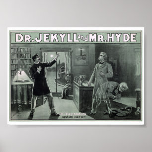 Rare Dr. Jekyll and Mr. Hyde Transformation Poster