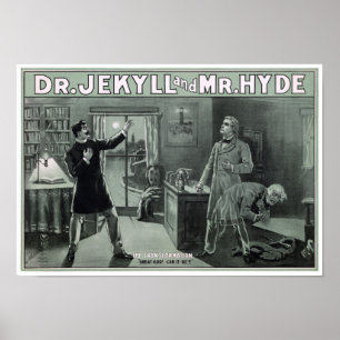 Rare Dr. Jekyll and Mr. Hyde Transformation Poster