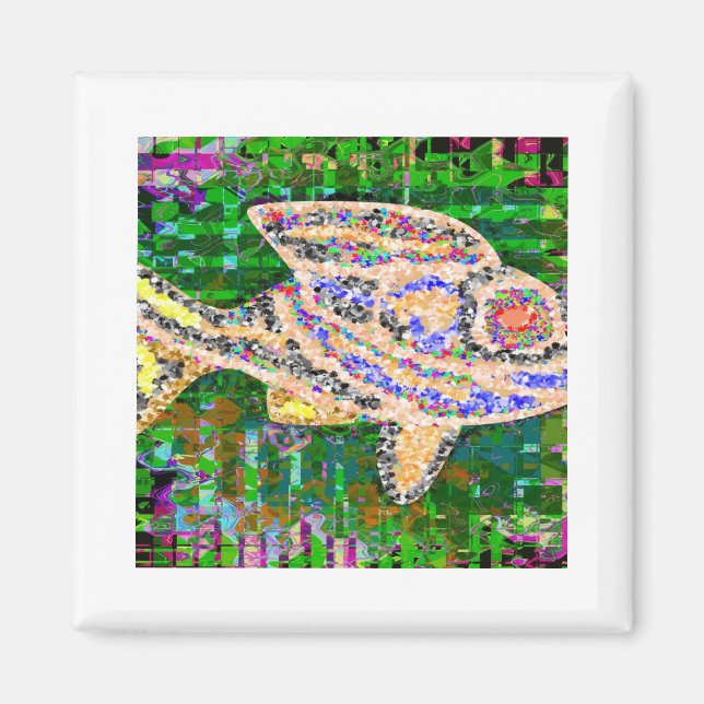 Rare Golden Fish - Fantasy Imaginations Magnet (Front)