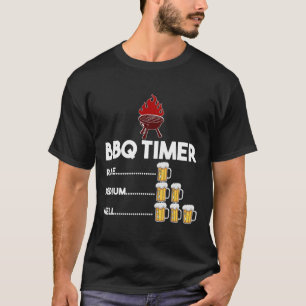 Rare Medium Well Funny Bbq Timer Beer Gift Byrbecu T-Shirt