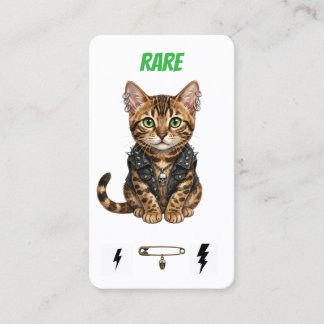 Rare Punk Cat-Collector Card-Bengal Rebel Loyalty Card