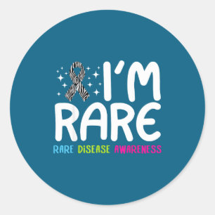 Rare Rare Disease Awareness Rare Classic Round Sticker