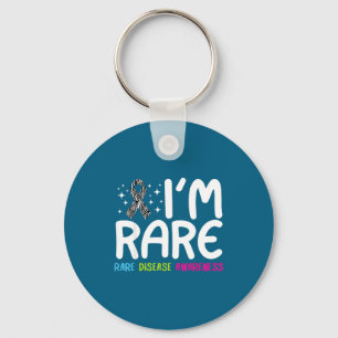 Rare Rare Disease Awareness Rare Survivor Design Key Ring