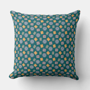 Rare Stamps Pattern Stamp Collector Cushion