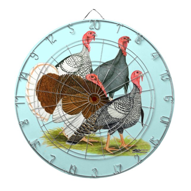 Rare Turkey Quartet Dartboard (Front)
