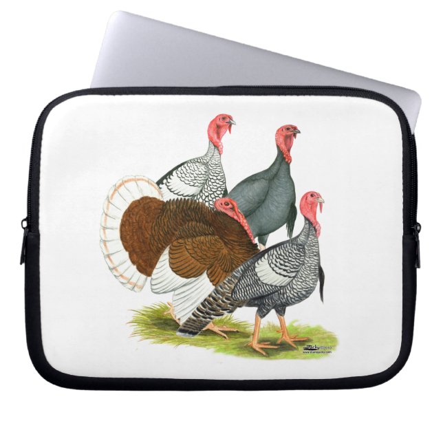 Rare Turkey Quartet Laptop Sleeve (Front)