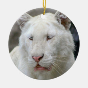 Rare White Tiger Ornament