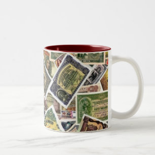 RARE WORLD BANKNOTES Two-Tone COFFEE MUG